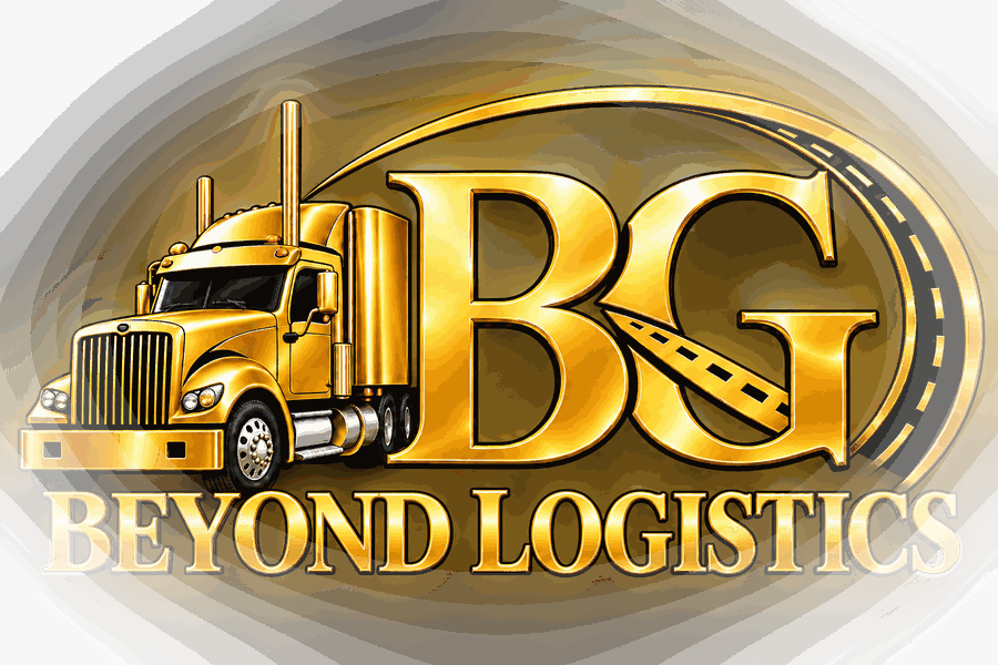 BG Beyond Logistics - gold semi truck logo